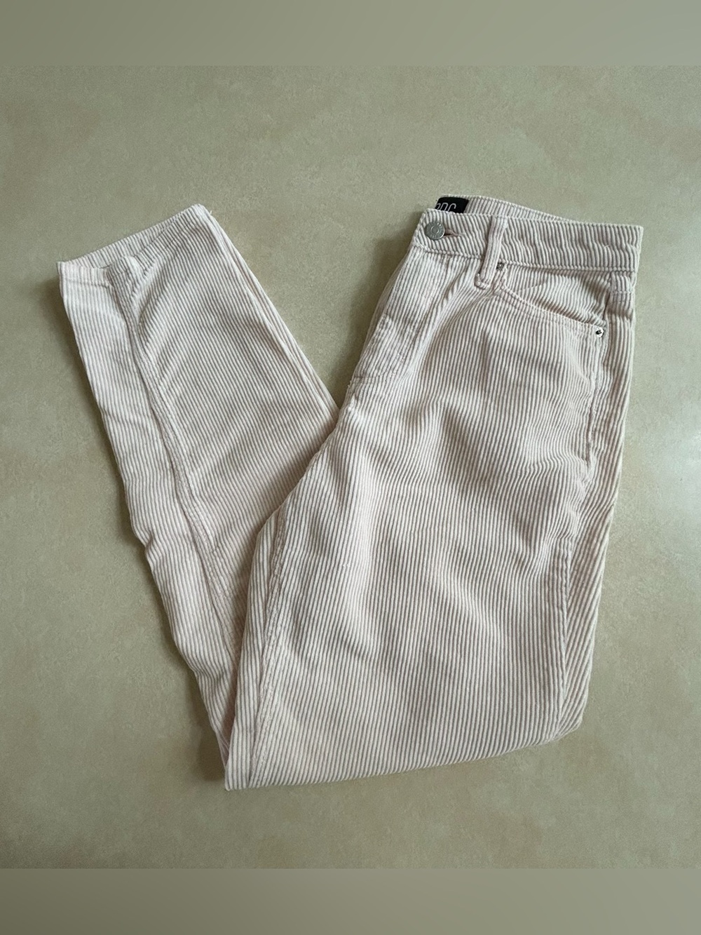 BDG‎ UO Blush Pale Pink High Corduroy Pants Vintage Mom Style Size 27 Cotton